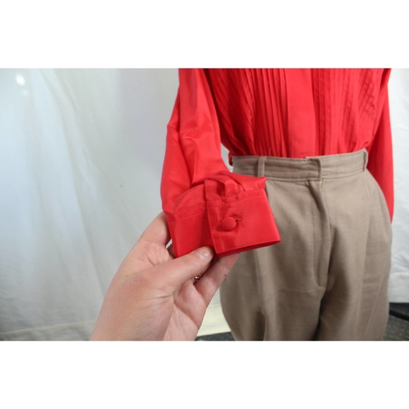 Vintage 80s/90s Penbrooke Lane Pin-tucked Button-down Shirt - Picture 7 of 12